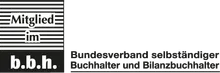 Логотип: членство у Bundesverband selbstständiger Buchhalter und Bilanzbuchhalter (b.b.h.)
